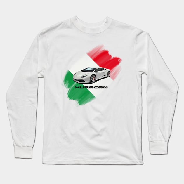 Lamborghini Huracan Long Sleeve T-Shirt by Rdxart